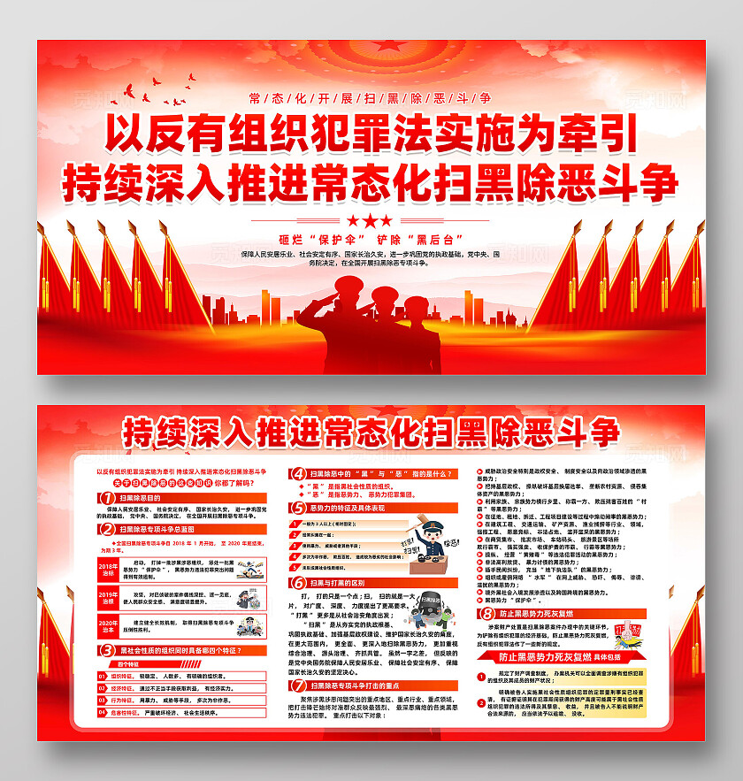 扫黑除恶展板
