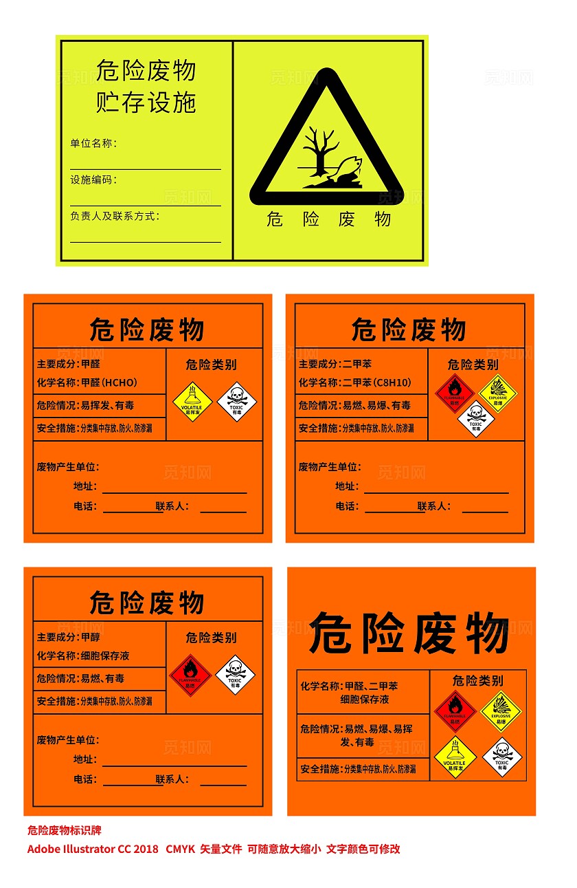 危险废物标识牌危险废物贮存设施牌