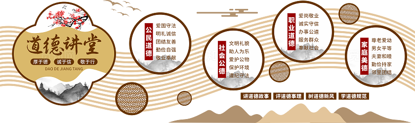 道德讲堂文化墙