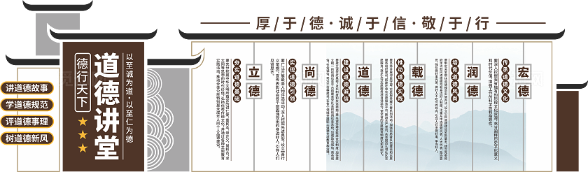 道德讲堂文化墙