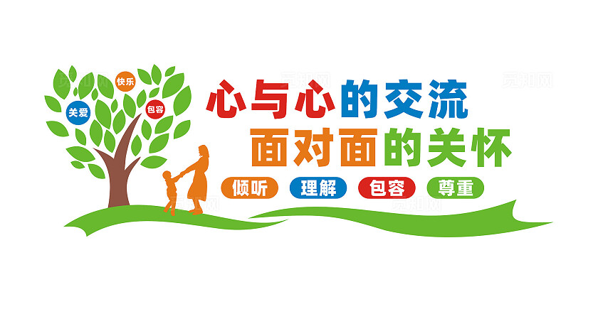 心理咨询室文化墙宣传标语
