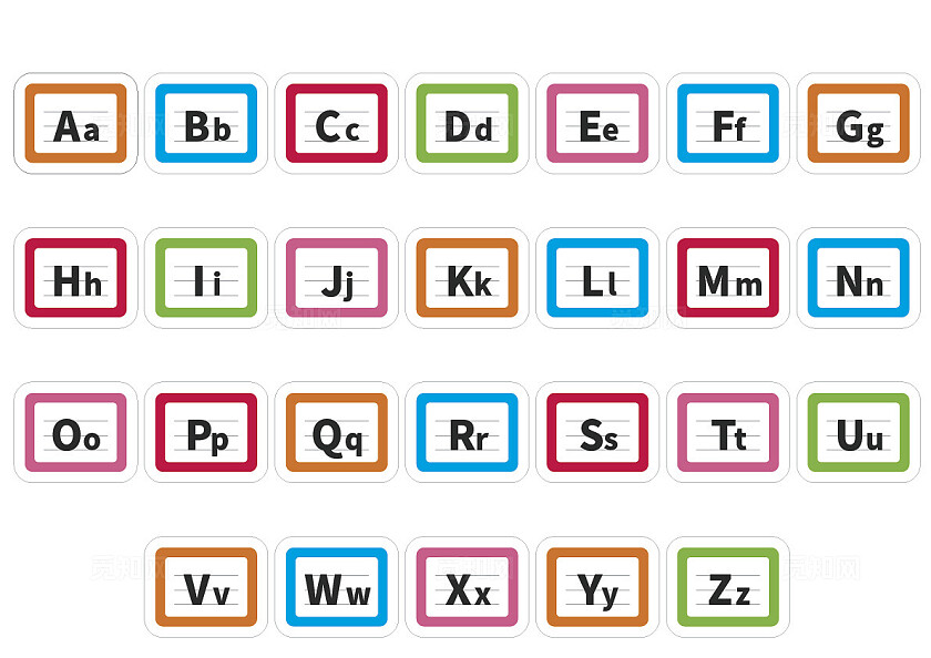 趣味英文字母小卡片