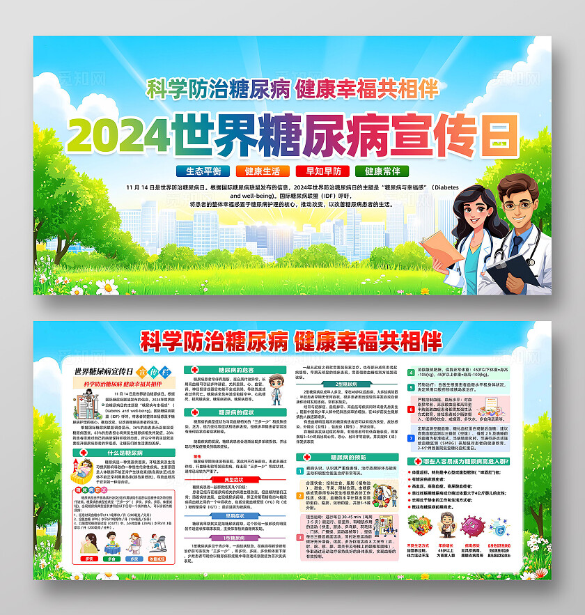 世界糖尿病日展板