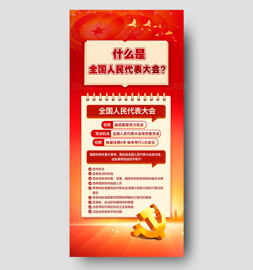 人大代表大会海报