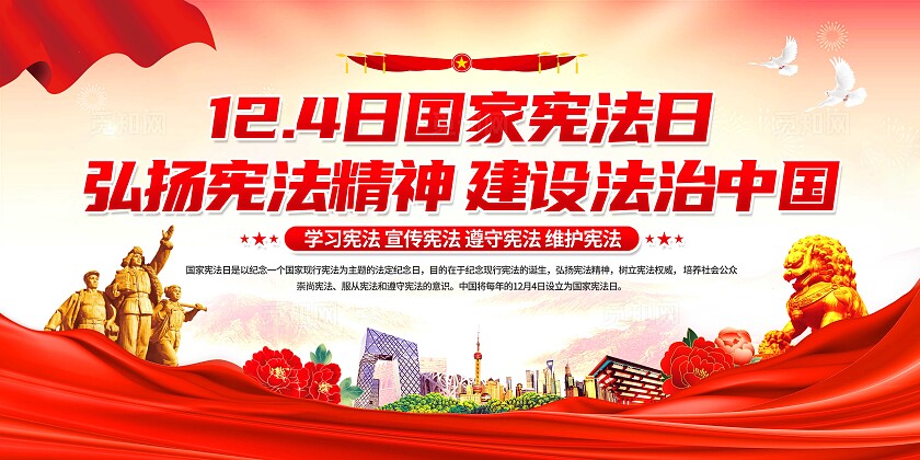 国家宪法日展板