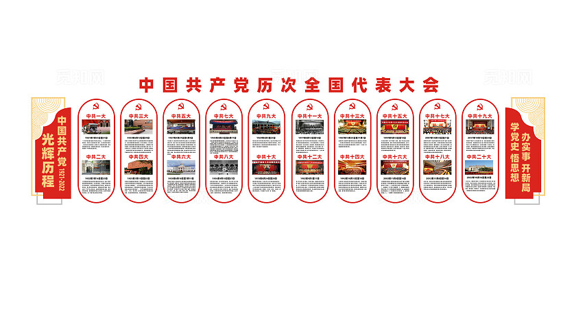 党的光辉历程全国人大代表大会文化墙