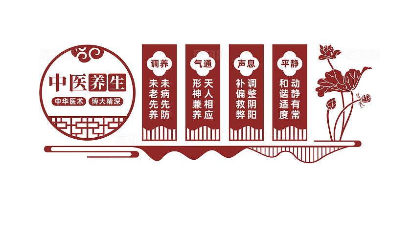 中医养生调理文化墙形象墙
