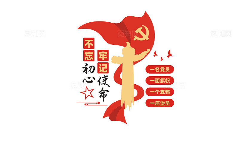 不忘初心牢记使命党建标语文化墙