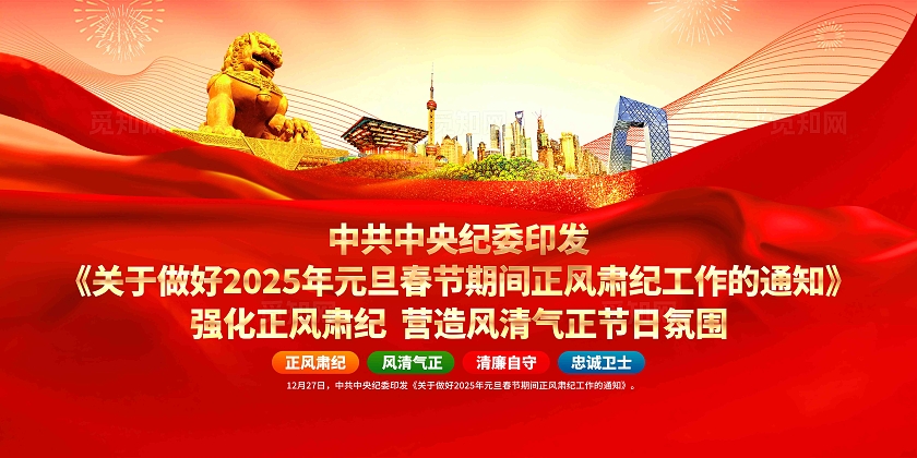 关于做好2025年期间正风肃纪工作的通知党建宣传党建展板