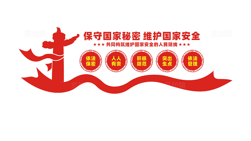 保守国家秘密保密局文化墙宣传标语