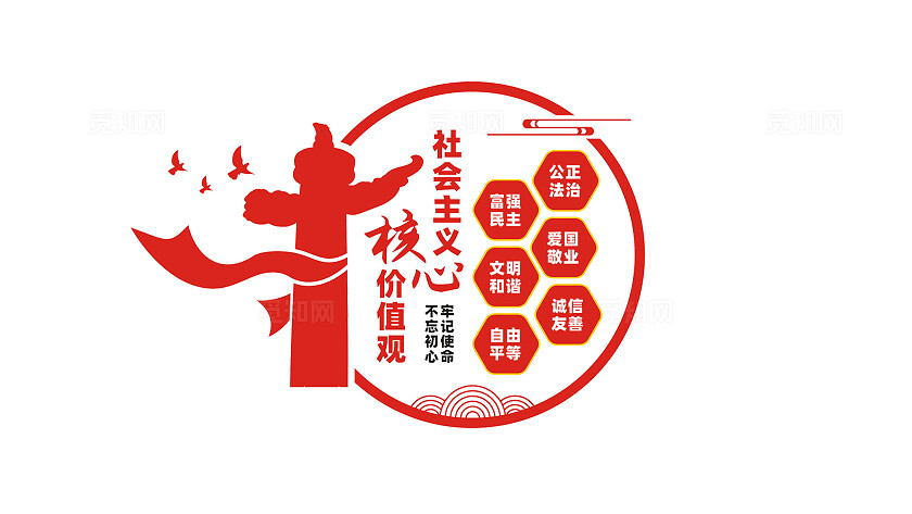 社会主义核心价值观文化墙形象墙