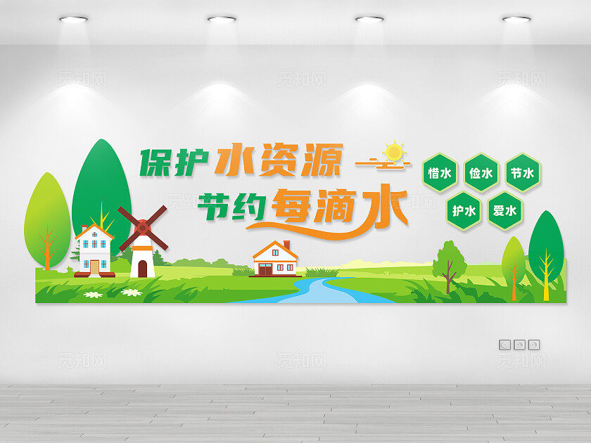 保护水资源文化墙珍惜水资源文化墙