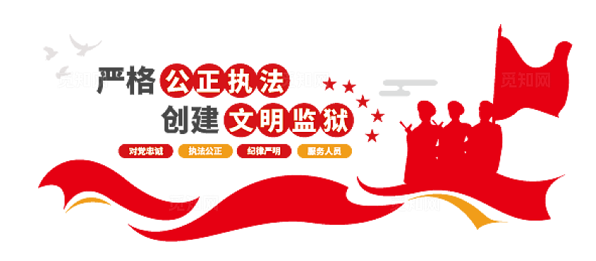 红色警察公安监狱文明管理标语口号文化墙公安文化墙