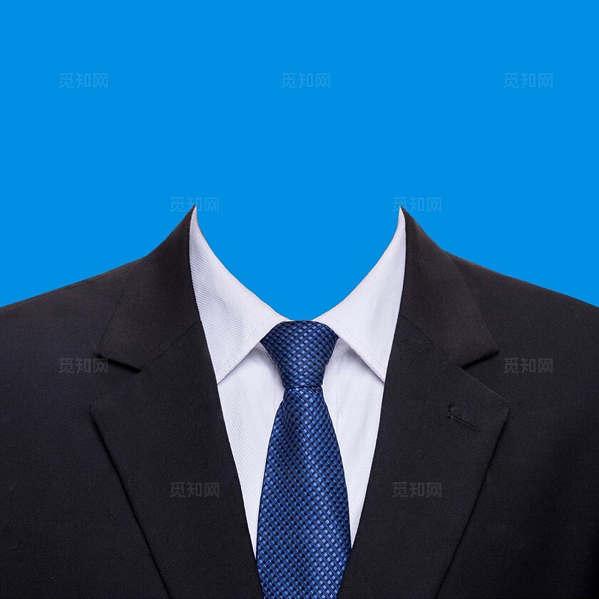 男士证件照正装衬衫西服西装