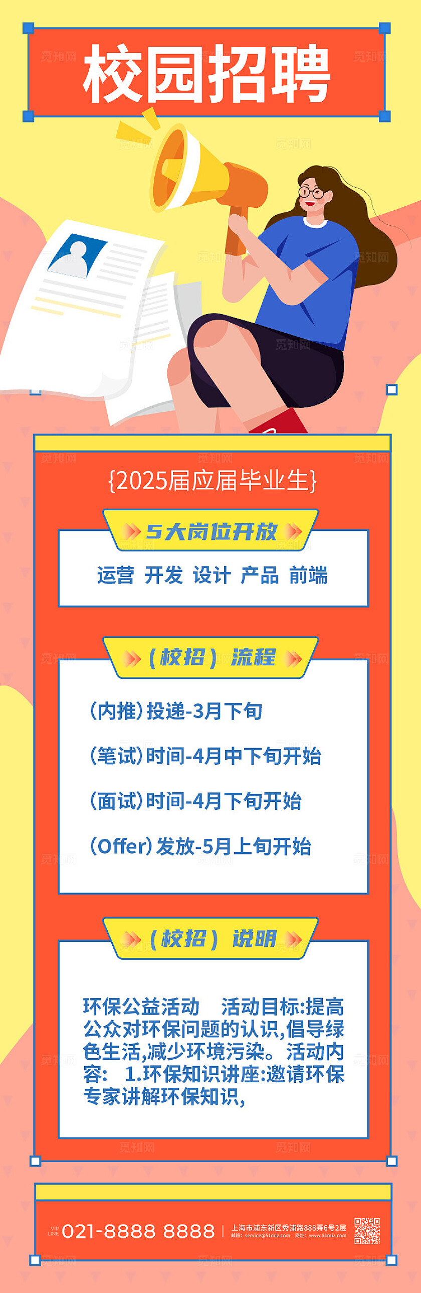 2025校园招聘H5招聘详情招人手机长图宣传