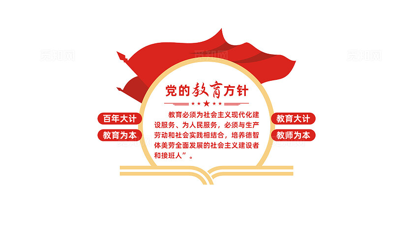 党的教育方针校园文化墙