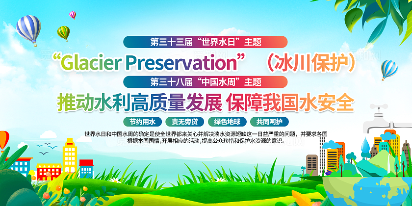 2025年世界水日中国水周主题展板