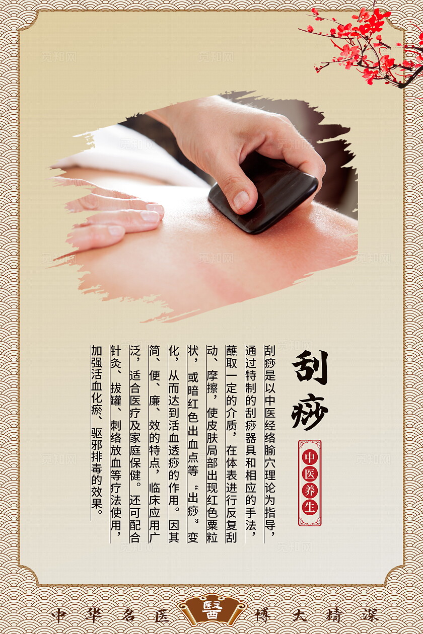 浅色中医文化项目展板