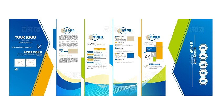 高端大气公司简介企业文化企业发展历程企业文化墙