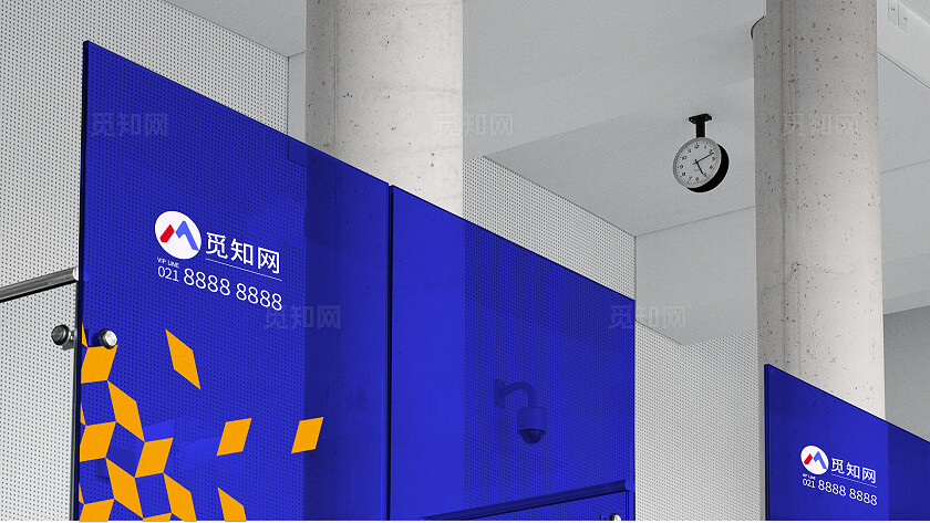 灰色简约玻璃样机