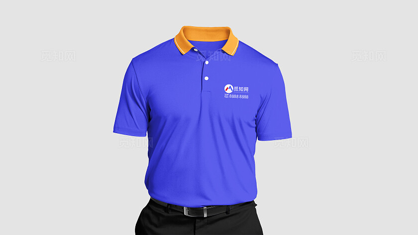 灰色简约服装样机