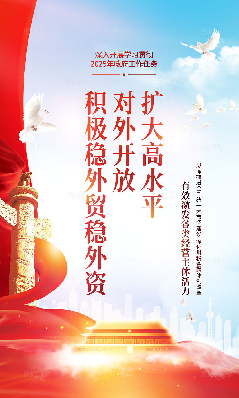 2025党建两会精神宣传任务简约风教育培训宣传套图党建党政党课