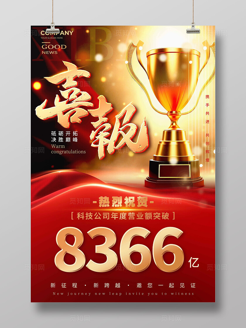 红金色实拍风格喜报喜报海报喜报宣传海报