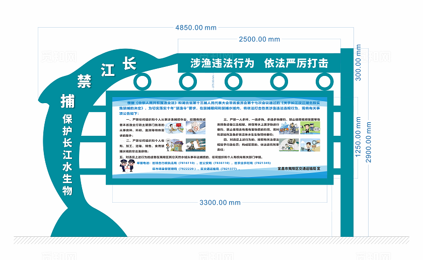 长江禁捕宣传栏