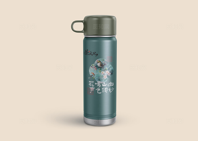 灰色大气茶文化高端品牌VI样机