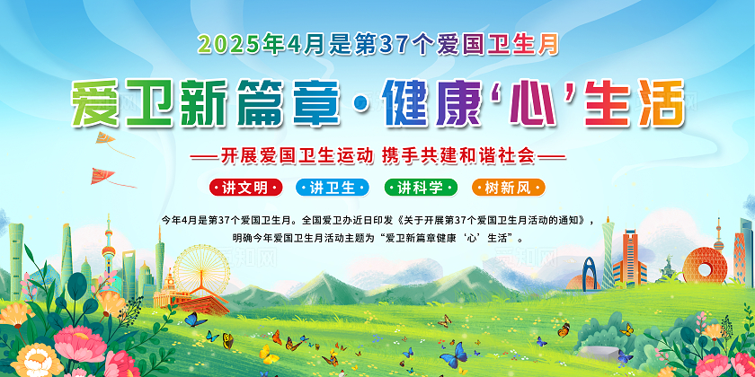 2025爱国卫生月展板全国爱国卫生月