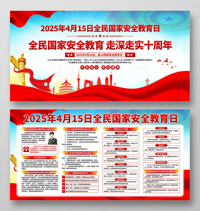 2025全民国家安全教育日展板