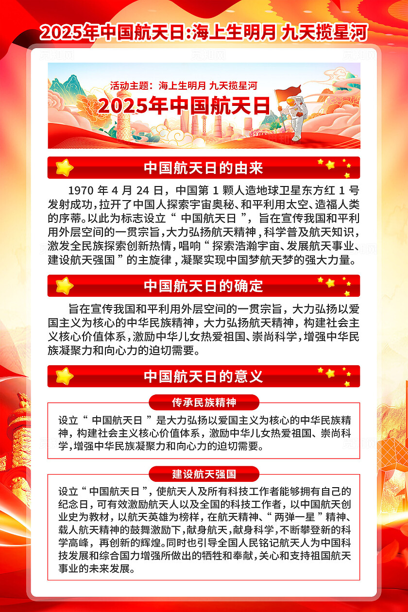 2025年中国航天日海报