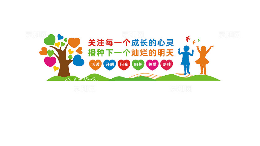 幼儿园文化墙形象墙宣传标语