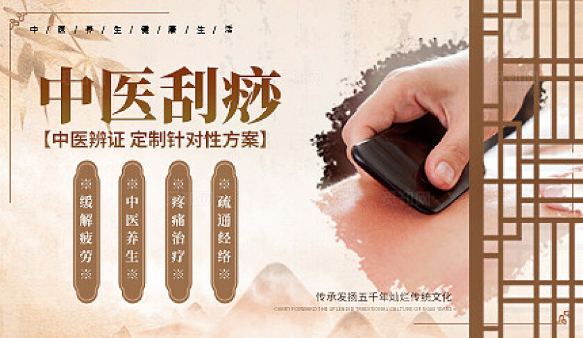 卡其色中式风格特色中医中医轮播图系列中医轮播图轮播图中医套图