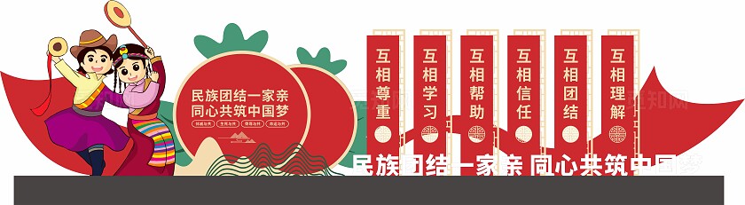 民族团结雕塑
