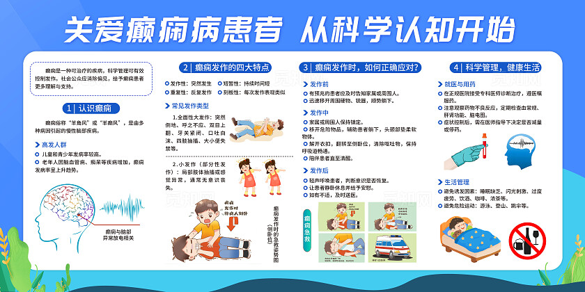 蓝色简约医院单位宣传展板医院宣传