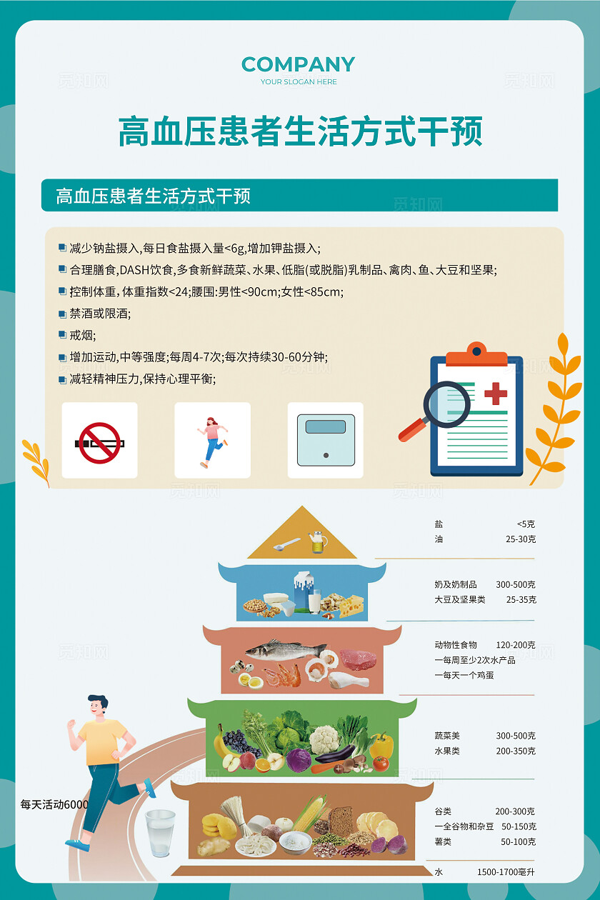 蓝色简约医院单位宣传海报医院宣传