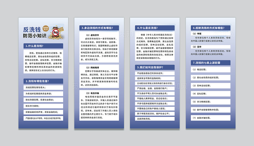 反洗钱防范宣传小知识系列设计