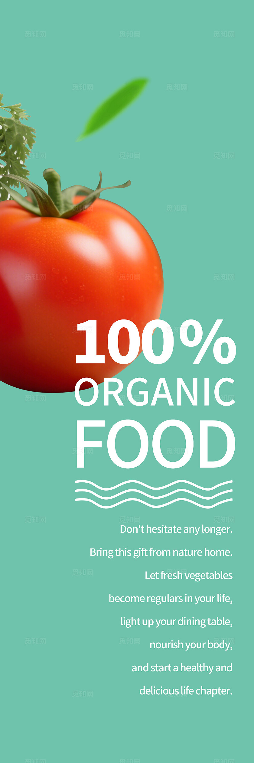 绿色简约新鲜蔬菜美味健康营养蔬菜挂画标语套图