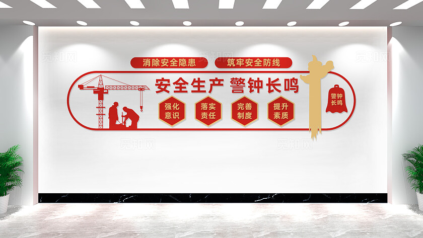 企业工地安全生产文化墙宣传标语