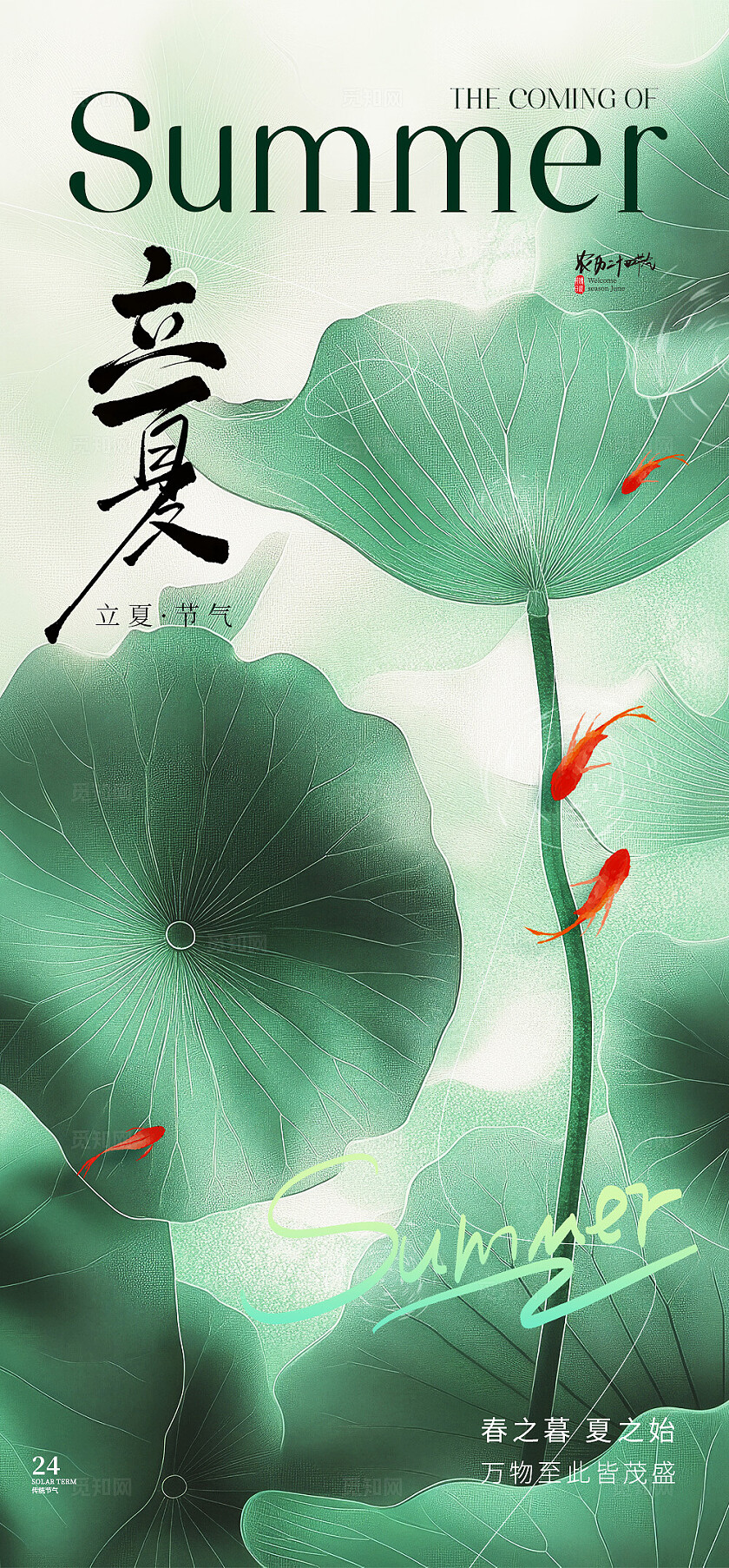 立夏节气海报