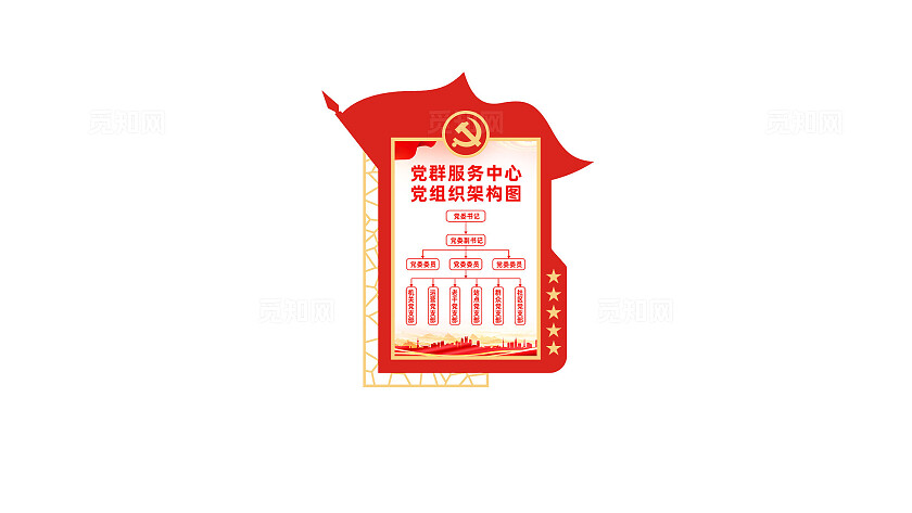 党组织架构图党员活动室党建