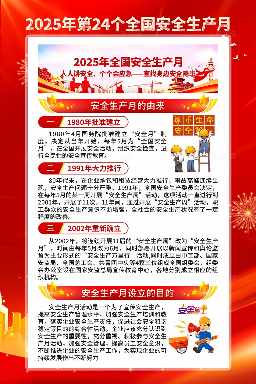 2025年安全生产月海报
