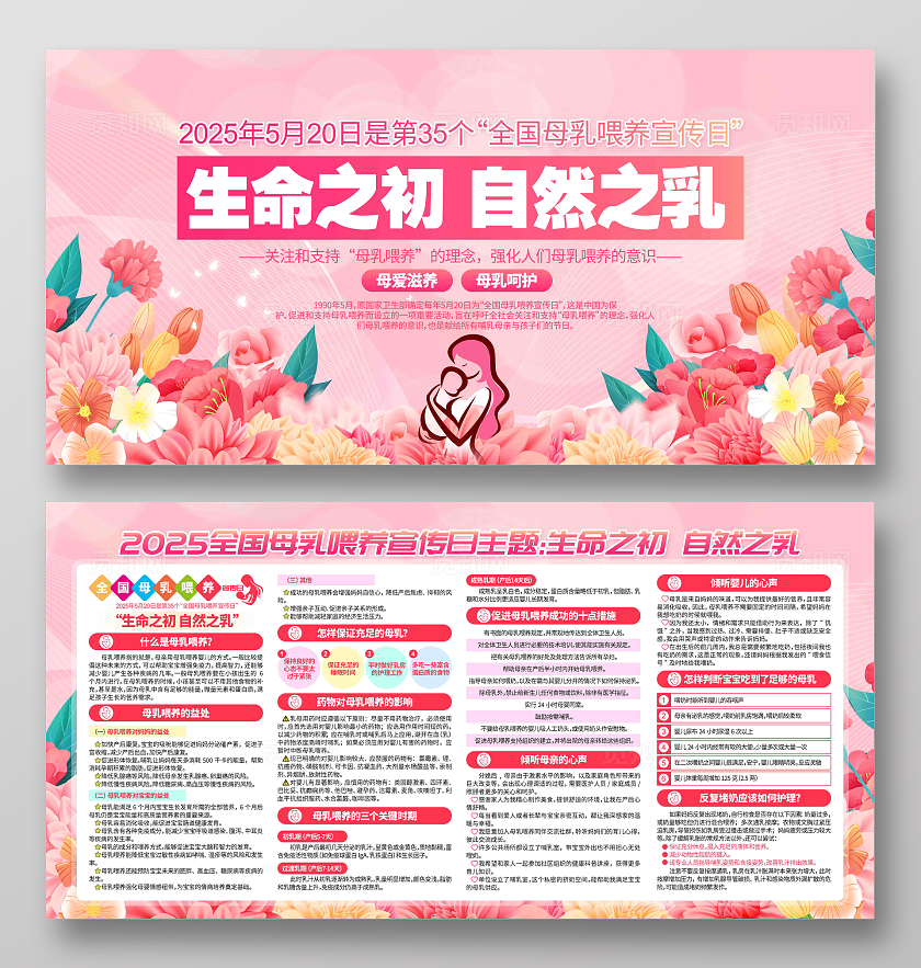 2025年全国母乳喂养宣传日主题中国母乳喂养日展板