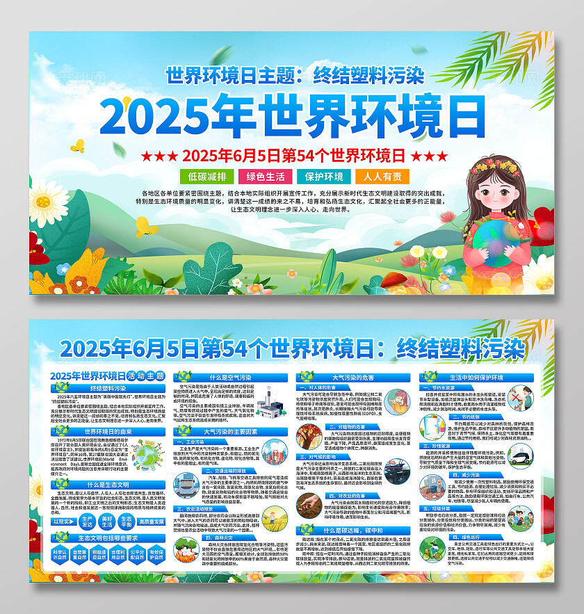 2025年世界环境日展板