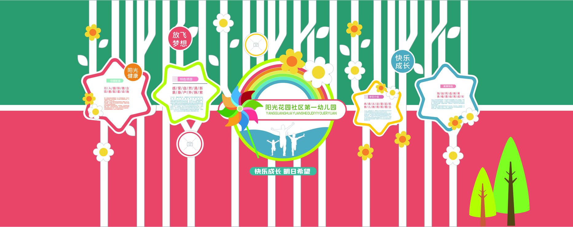 幼儿园文化墙图片