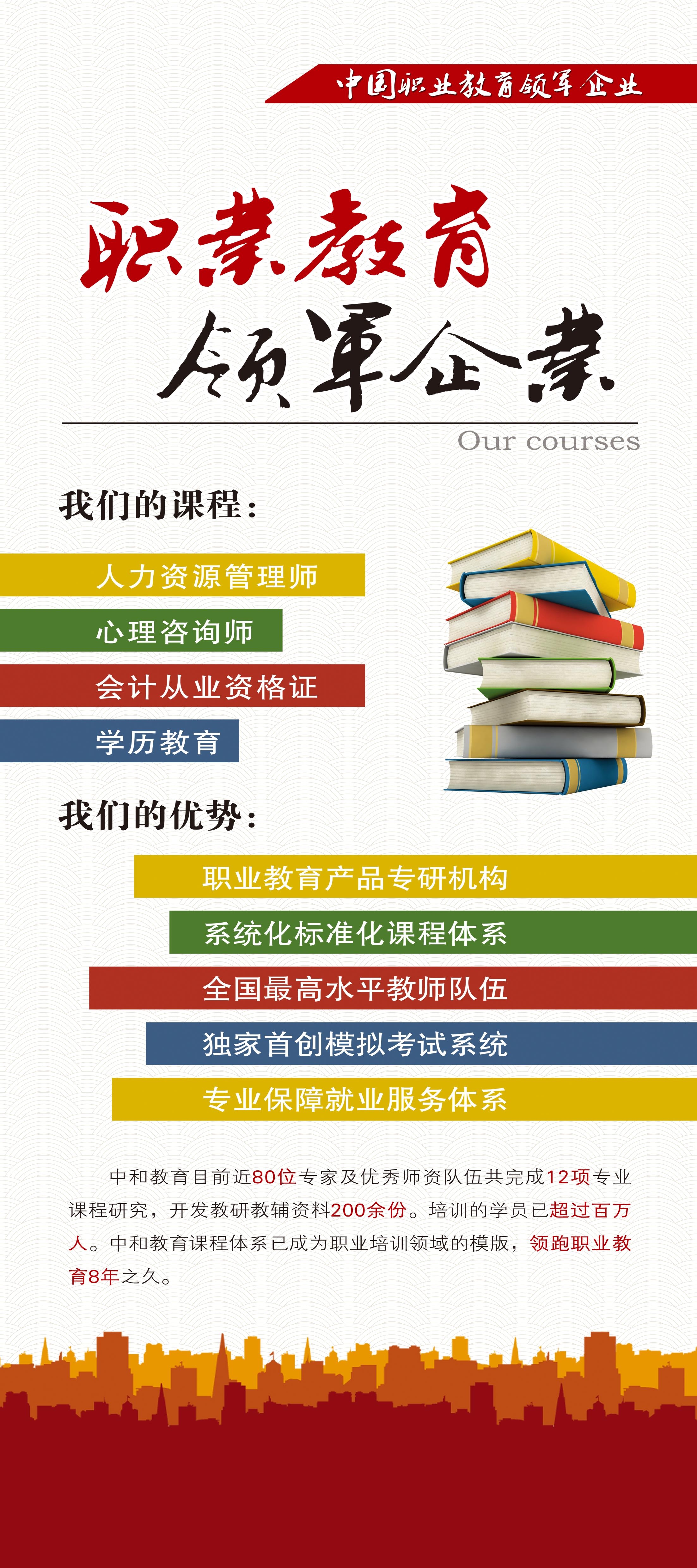 职业教育展架图片