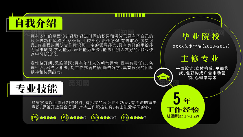 黑色极简时尚作品集平面毕设作品集设计师面试时尚毕业季作品集