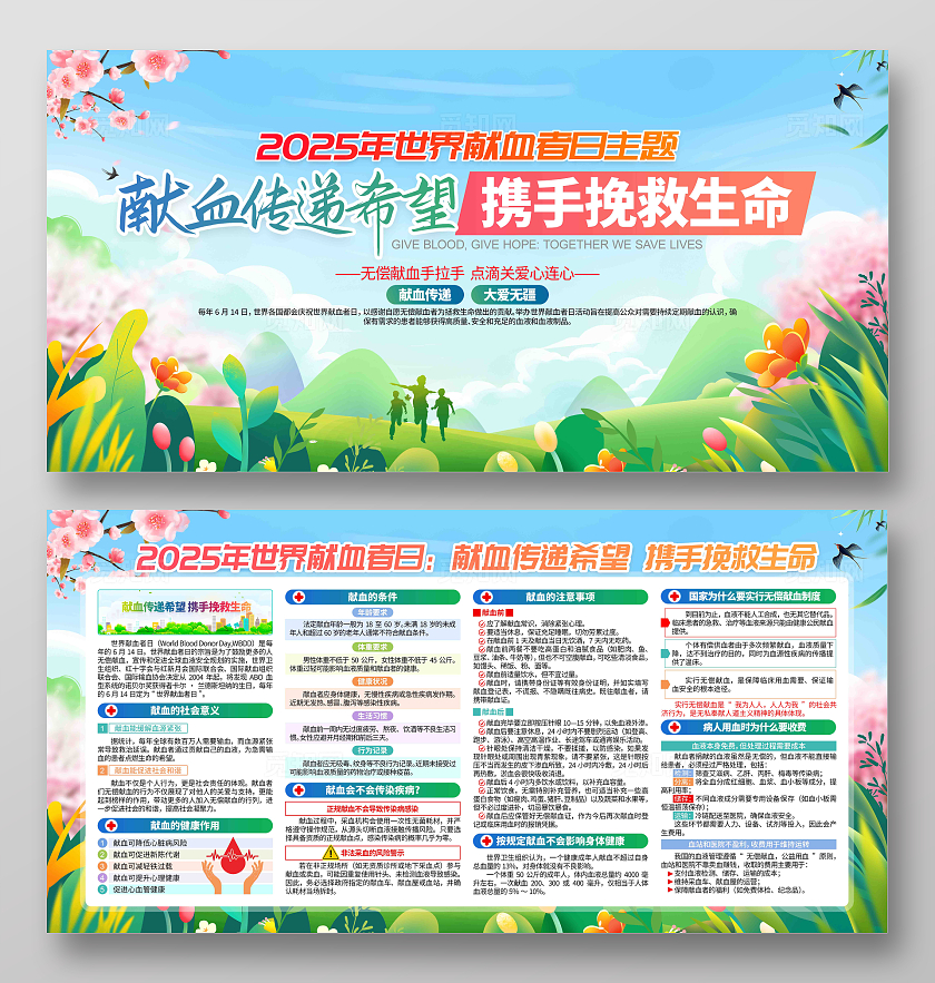 2025年世界献血者日活动主题宣传栏