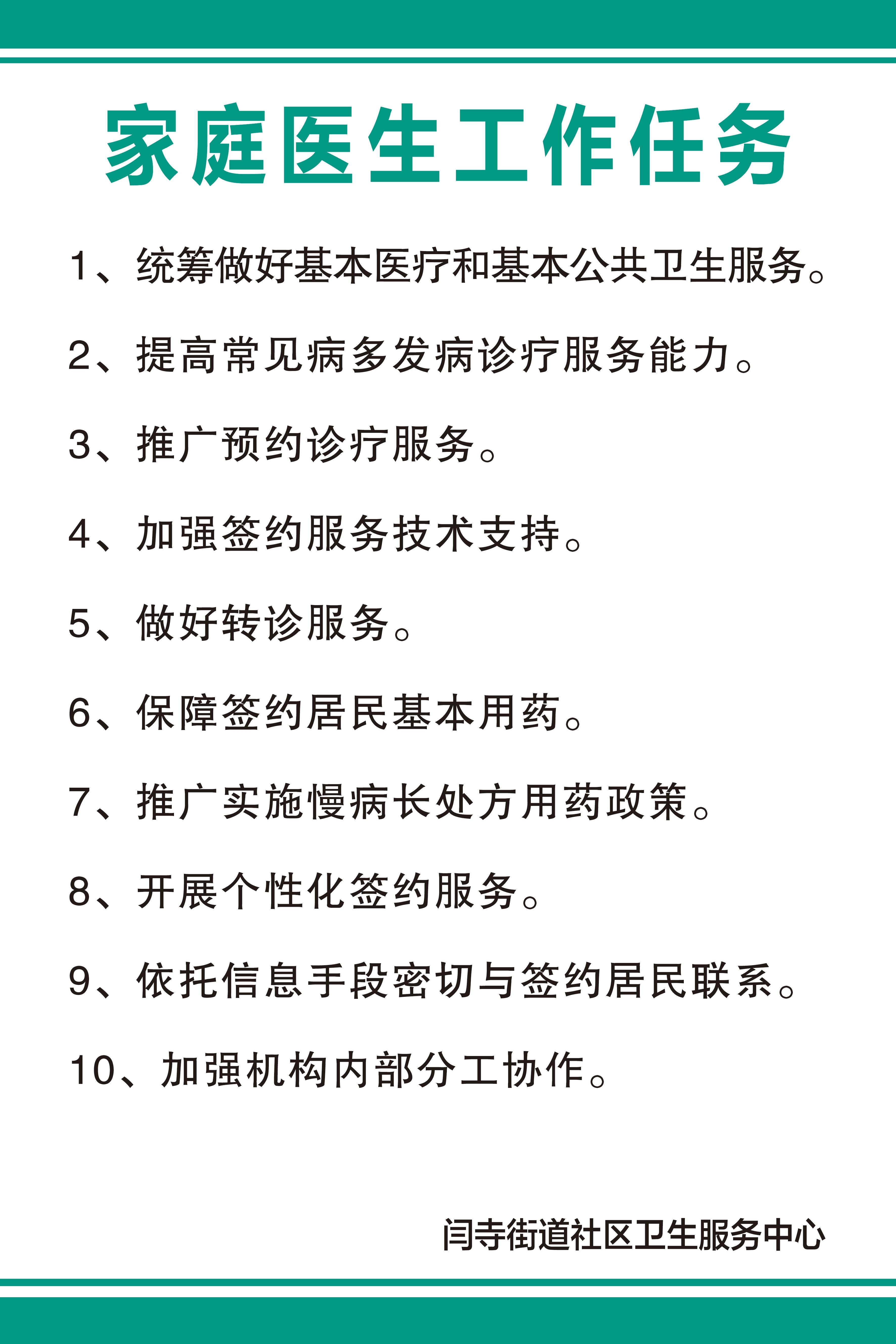 家庭医生工作任务图片